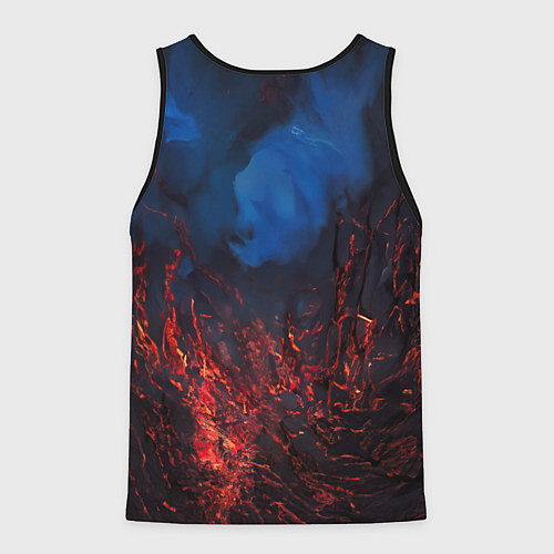 Мужская майка без рукавов Sodom Cod red / 3D-Черный – фото 2