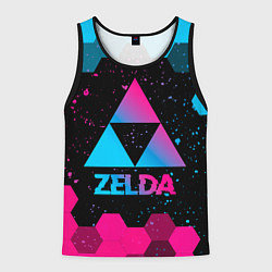 Майка-безрукавка мужская Zelda - neon gradient, цвет: 3D-черный