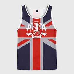 Майка-безрукавка мужская Asking Alexandria британский флаг, цвет: 3D-белый