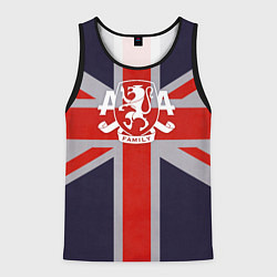 Майка-безрукавка мужская Asking Alexandria британский флаг, цвет: 3D-черный