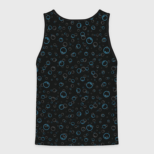 Мужская майка без рукавов Evil shark / 3D-Черный – фото 2