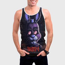 Майка-безрукавка мужская Five Nights at Freddys Bonnie, цвет: 3D-белый — фото 2