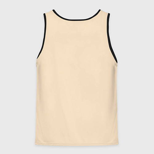 Мужская майка без рукавов Кот-самурай / 3D-Черный – фото 2