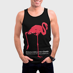 Майка-безрукавка мужская Фламинго - Мюнхен, цвет: 3D-черный — фото 2