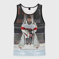 Майка-безрукавка мужская Sergey Bobrovsky - Florida panthers - hockey, цвет: 3D-черный