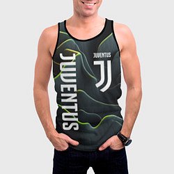 Майка-безрукавка мужская Juventus dark green logo, цвет: 3D-черный — фото 2