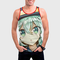 Майка-безрукавка мужская Touhou Project Милая Койши Комейдзи, цвет: 3D-красный — фото 2