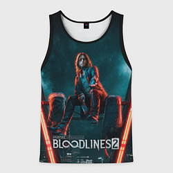 Майка-безрукавка мужская Мистер Дамп Vampire the masquerade bloodlines 2, цвет: 3D-черный
