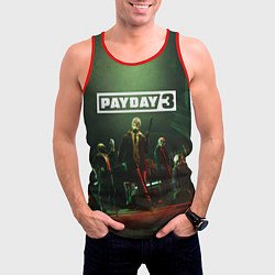 Майка-безрукавка мужская Грабители Payday 3, цвет: 3D-красный — фото 2