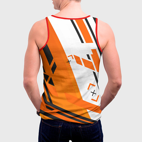 Мужская майка без рукавов CS 2 Asiimov / 3D-Красный – фото 4