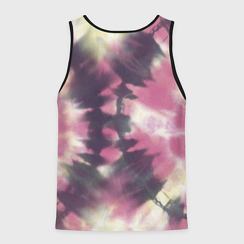 Мужская майка без рукавов Tie-Dye дизайн / 3D-Черный – фото 2