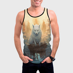 Майка-безрукавка мужская Великий волк Сиф, цвет: 3D-черный — фото 2