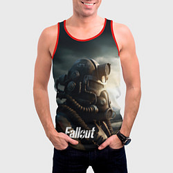 Майка-безрукавка мужская Fallout man game, цвет: 3D-красный — фото 2
