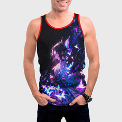 Майка-безрукавка мужская Прекрасная Шинобу - Клинок демонов, цвет: 3D-красный — фото 2