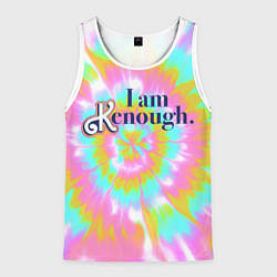 Мужская майка без рукавов I am Kenough - retro tie-dye