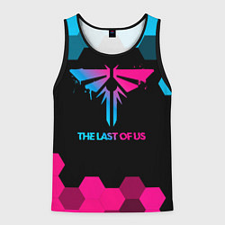 Майка-безрукавка мужская The Last Of Us - neon gradient, цвет: 3D-черный