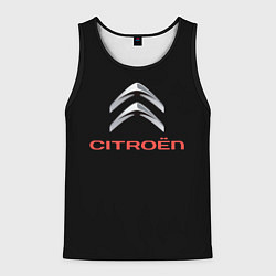 Майка-безрукавка мужская Citroen auto sports, цвет: 3D-черный