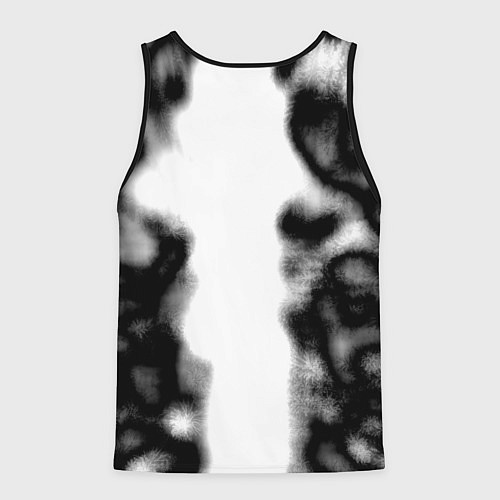 Мужская майка без рукавов Скандинавский узор душа / 3D-Черный – фото 2