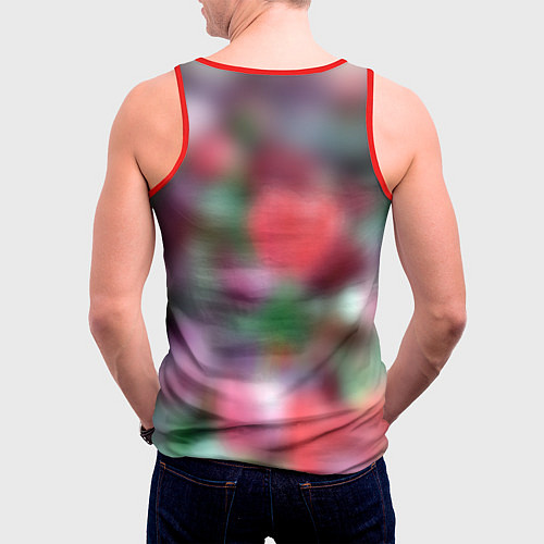 Мужская майка без рукавов Ехидна Наклз соник / 3D-Красный – фото 4