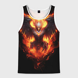 Майка-безрукавка мужская Стремительный Феникс, цвет: 3D-белый