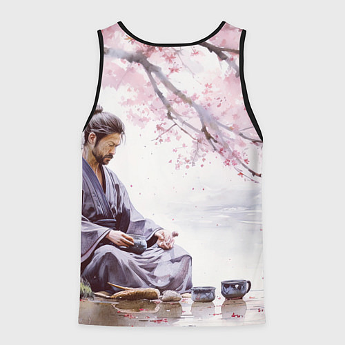 Мужская майка без рукавов Сёгун / 3D-Черный – фото 2