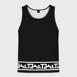 Майка-безрукавка мужская Древние узоры, цвет: 3D-черный