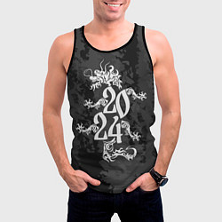 Майка-безрукавка мужская Дракон форма 2024, цвет: 3D-черный — фото 2