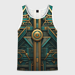 Майка-безрукавка мужская Орнамент в египетском стиле, цвет: 3D-белый