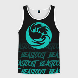 Майка-безрукавка мужская Beastcoast, цвет: 3D-белый