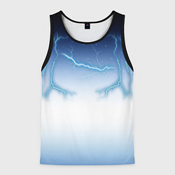 Майка-безрукавка мужская Молниеносный разряд, цвет: 3D-черный