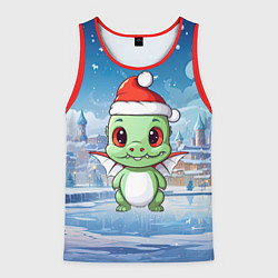 Майка-безрукавка мужская Год дракона 2024, цвет: 3D-красный