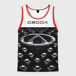 Майка-безрукавка мужская Omoda омода, цвет: 3D-красный
