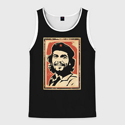 Майка-безрукавка мужская Команданте Че Гевара, цвет: 3D-белый