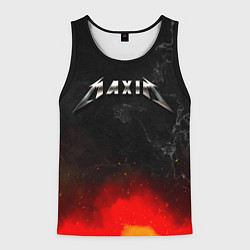 Майка-безрукавка мужская Максим в стиле Металлика - огонь и искры, цвет: 3D-черный