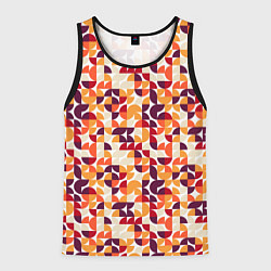 Майка-безрукавка мужская Паттерн в стиле баухаус, цвет: 3D-черный