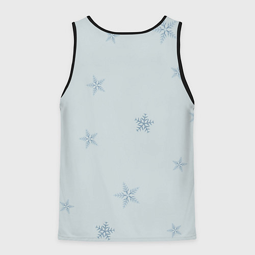 Мужская майка без рукавов Санта 2024 / 3D-Черный – фото 2