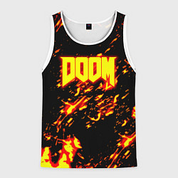 Мужская майка без рукавов Doom огненный стиль ад марса