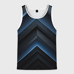 Майка-безрукавка мужская Синий мир абстракции, цвет: 3D-белый