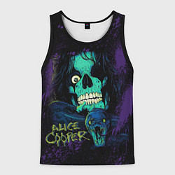 Мужская майка без рукавов Alice Cooper snake