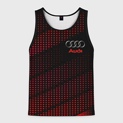 Майка-безрукавка мужская Audi sportdot, цвет: 3D-черный