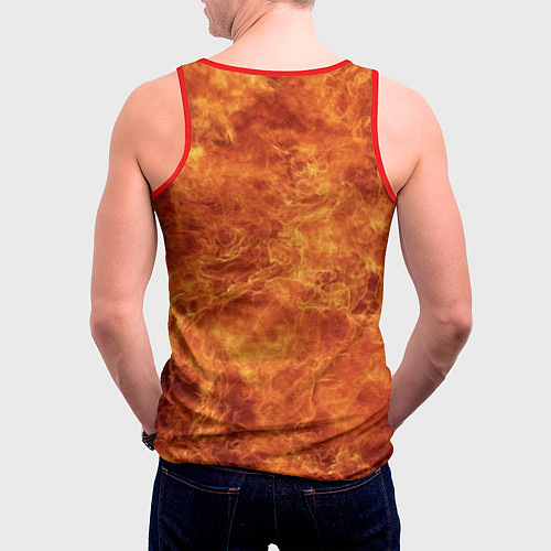 Мужская майка без рукавов Взрывоопасная Фапута / 3D-Красный – фото 4