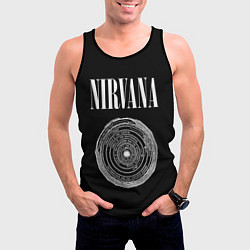Майка-безрукавка мужская Nirvana Inferno, цвет: 3D-черный — фото 2