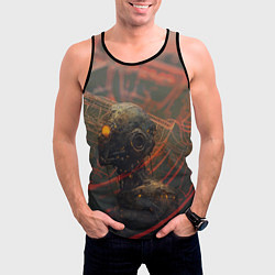 Майка-безрукавка мужская Кибернетический циклоп, цвет: 3D-черный — фото 2