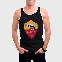 Майка-безрукавка мужская Roma fc club sport, цвет: 3D-белый — фото 2