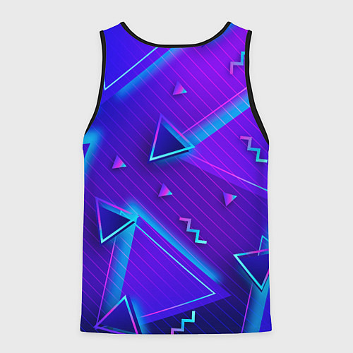 Мужская майка без рукавов Neon Pattern colored / 3D-Черный – фото 2