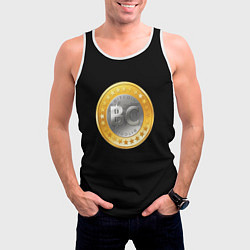 Майка-безрукавка мужская BTC money, цвет: 3D-белый — фото 2
