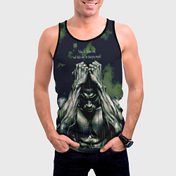 Майка-безрукавка мужская Брутальный бодибилдер, цвет: 3D-черный — фото 2