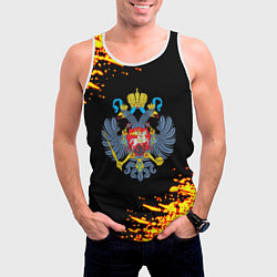 Майка-безрукавка мужская Герб краски россия, цвет: 3D-белый — фото 2
