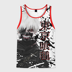 Майка-безрукавка мужская Kaneki Ken - Токийский Гуль, цвет: 3D-красный