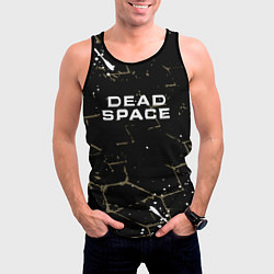 Майка-безрукавка мужская Dead space текстура, цвет: 3D-черный — фото 2